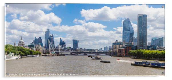 London Skyline 2022 Acrylic by Margaret Ryan