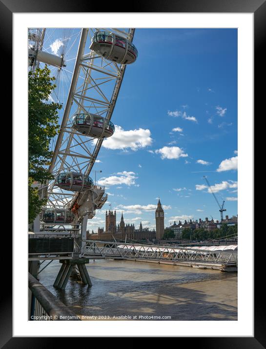 London Views Framed Mounted Print by Benjamin Brewty