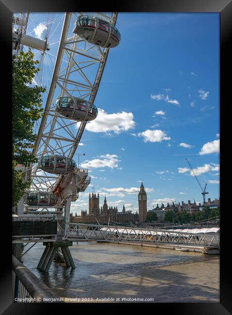 London Views Framed Print by Benjamin Brewty