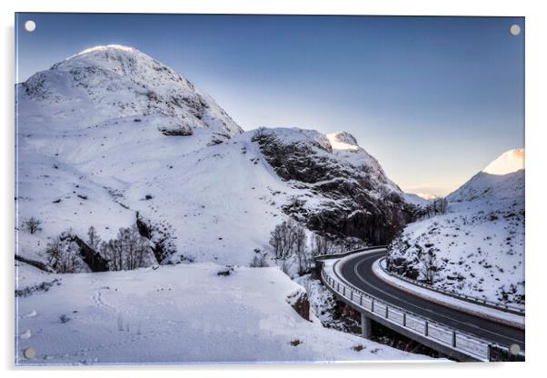The Pass of Glencoe Acrylic by Derek Beattie