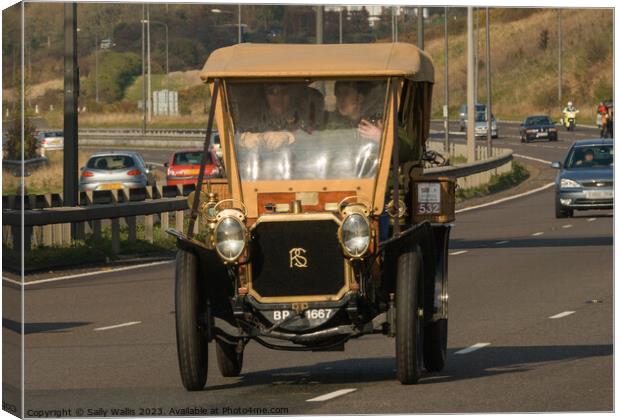 Veteran Car Run - Panhard Lavoisier Canvas Print by Sally Wallis