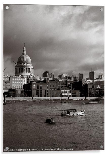 London View  Acrylic by Benjamin Brewty