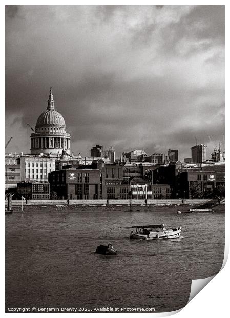London View  Print by Benjamin Brewty