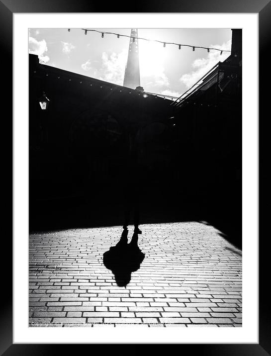 London Shadows  Framed Mounted Print by Benjamin Brewty