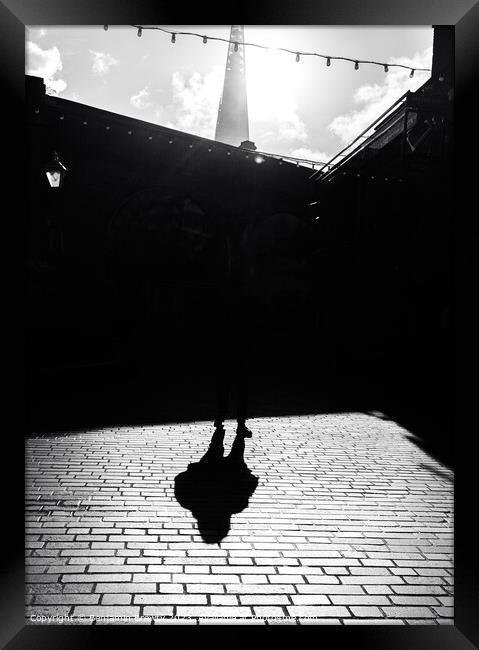 London Shadows  Framed Print by Benjamin Brewty