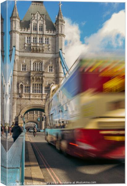 Tower Bridge Long Exposure  Canvas Print by Benjamin Brewty