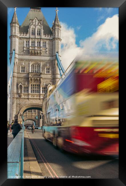 Tower Bridge Long Exposure  Framed Print by Benjamin Brewty