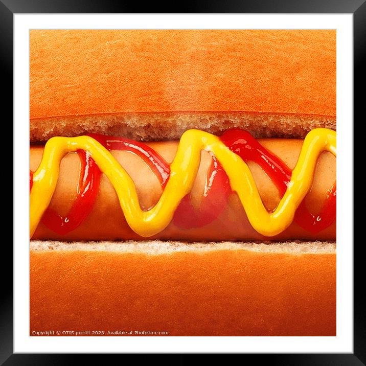 HOT DOG 3 Framed Mounted Print by OTIS PORRITT