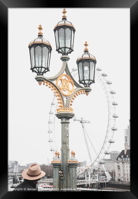 London Street Photography Framed Print by Benjamin Brewty