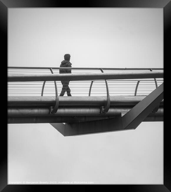 Millennium Bridge  Framed Print by Benjamin Brewty
