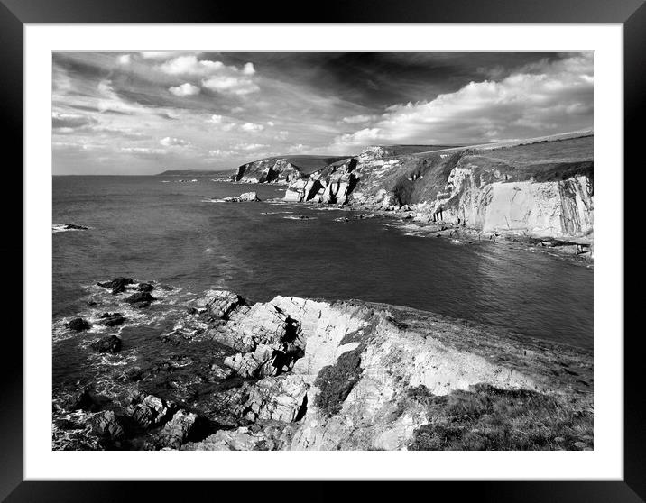 Aymer Cove, Near Bigbury on Sea, South Devon Framed Mounted Print by Darren Galpin