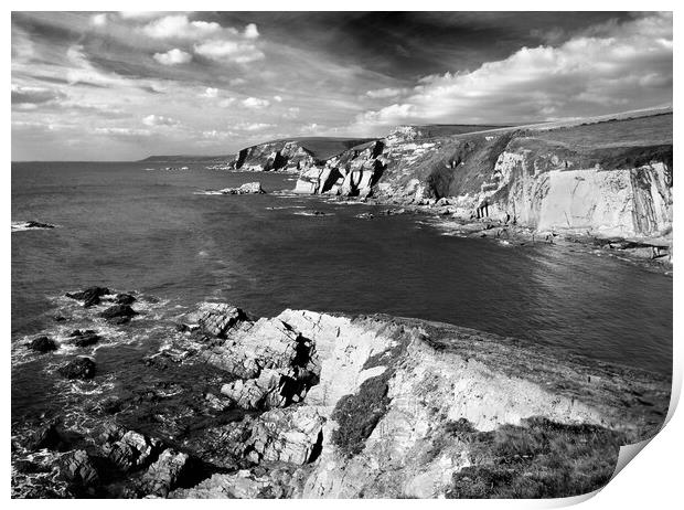 Aymer Cove, Near Bigbury on Sea, South Devon Print by Darren Galpin
