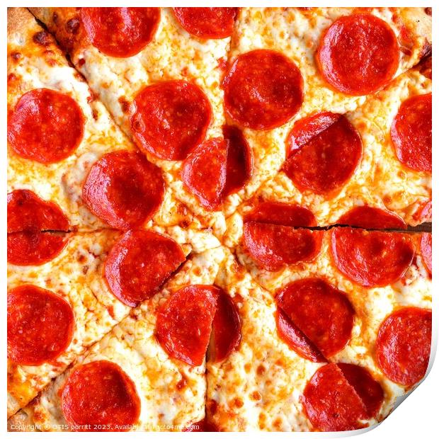 PEPPERONI PIZZA 14 Print by OTIS PORRITT