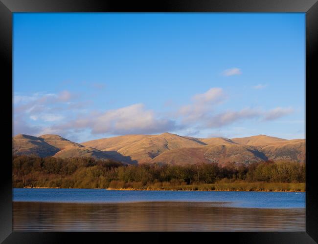 The Ochil Hills from Gartmorn. Framed Print by Tommy Dickson