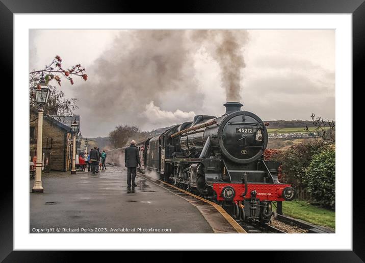 Keighley and Worth Valley Mince Pie express  Framed Mounted Print by Richard Perks