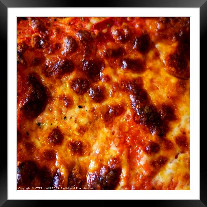 PIZZA 9 Framed Mounted Print by OTIS PORRITT