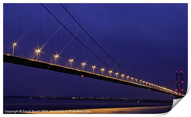 Humber Bridge Print by David Borrill