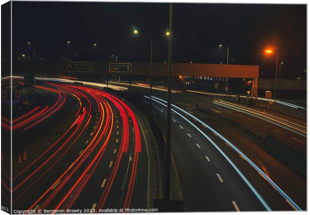 North Circular Road Long Exposure  Canvas Print by Benjamin Brewty