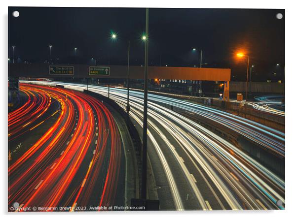 North Circular Road Long Exposure  Acrylic by Benjamin Brewty