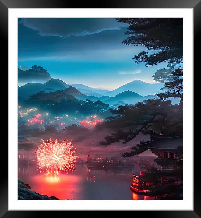 Mountain Magic Framed Mounted Print by Roger Mechan