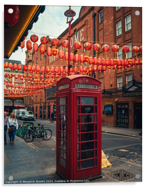 Chinatown London  Acrylic by Benjamin Brewty