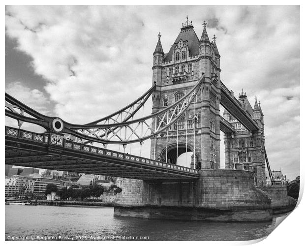 Tower Bridge Print by Benjamin Brewty