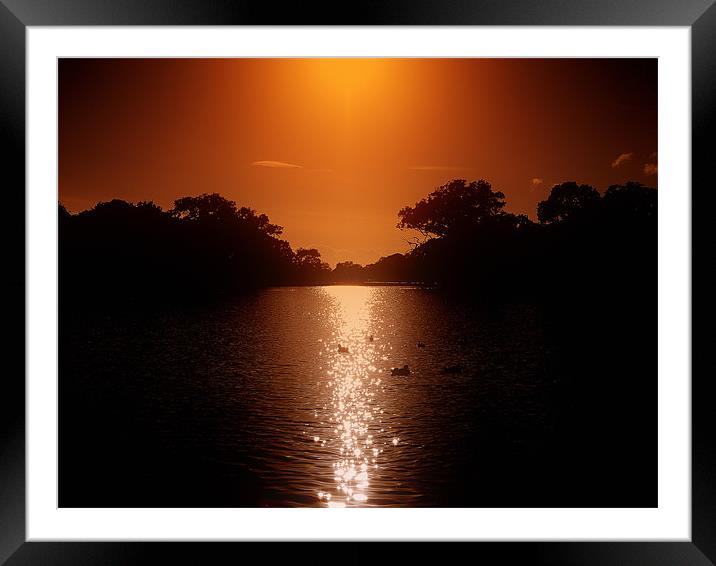 Idyllic Skies And Glistening Waters Framed Mounted Print by Louise Godwin