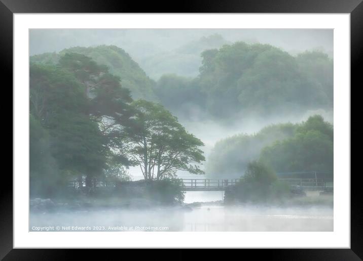Magical Mist at Capel Curig Framed Mounted Print by Neil Edwards