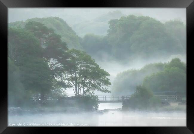 Magical Mist at Capel Curig Framed Print by Neil Edwards