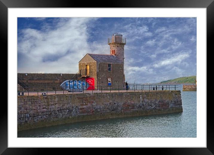 Rocket Brigade HQ Whitehaven Harbour Framed Mounted Print by Martyn Arnold