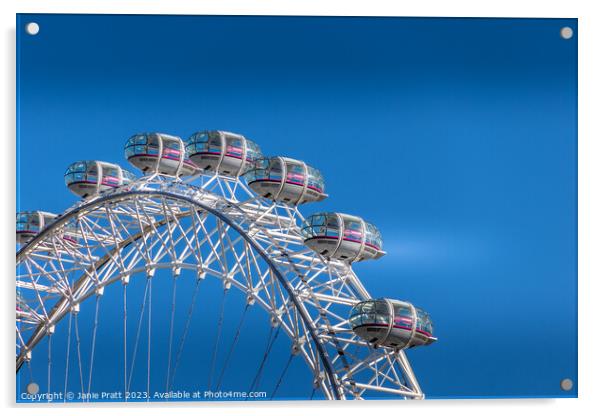 London Eye Acrylic by Janie Pratt