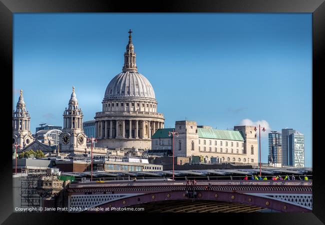 St Paul's Cathedral Framed Print by Janie Pratt