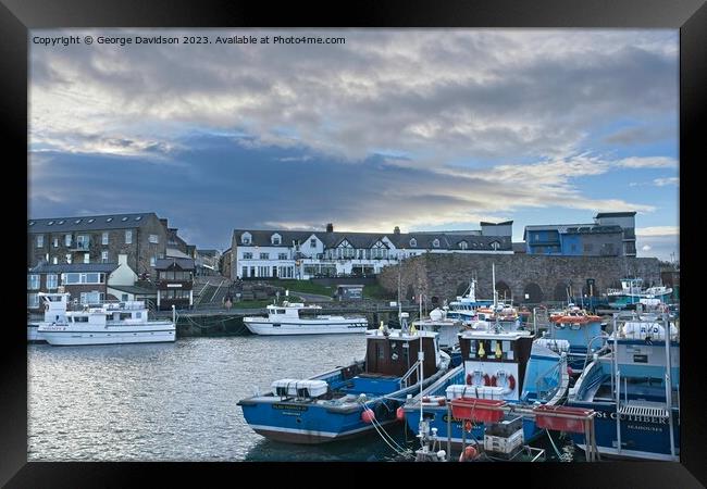 Seahouses Harbour  Framed Print by George Davidson