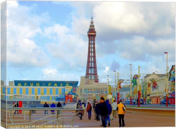 Blackpool Lancashire. Canvas Print by john hill