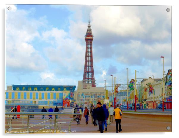 Blackpool Lancashire. Acrylic by john hill