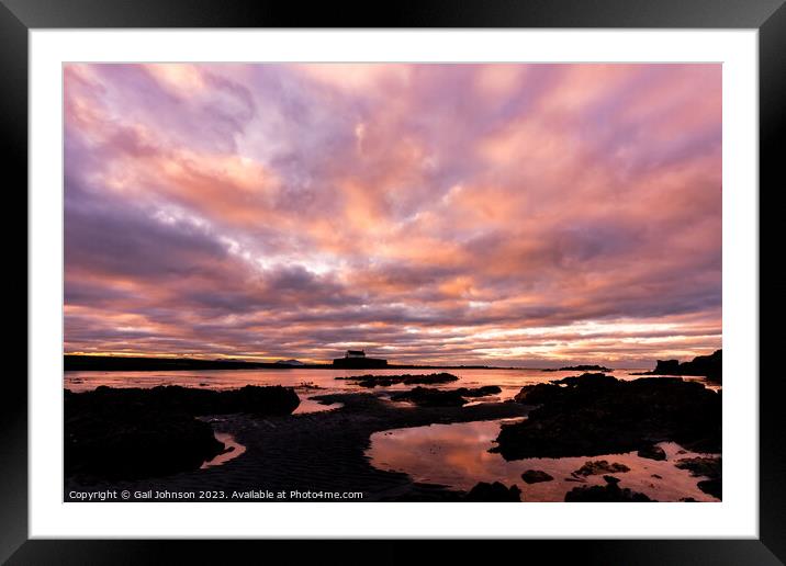 Sky cloud Framed Mounted Print by Gail Johnson