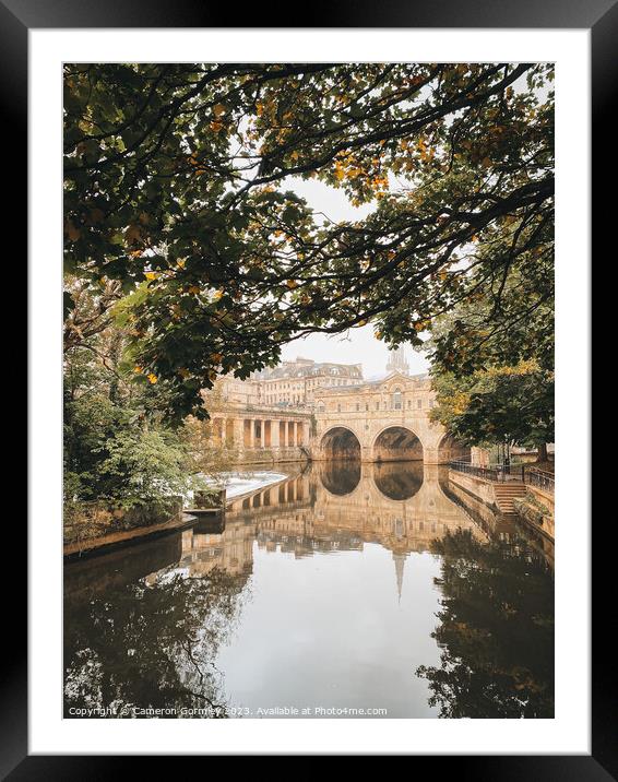 Autumn Pulteney Bridge Framed Mounted Print by Cameron Gormley