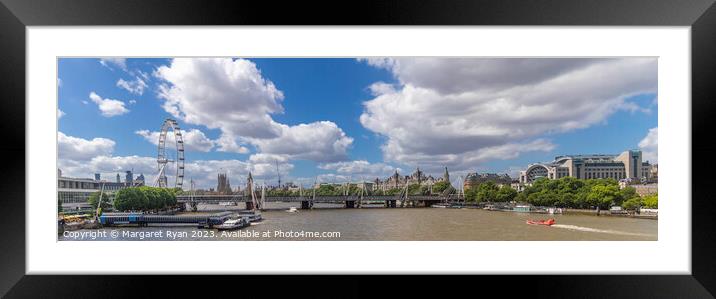 London Skyline 3 Framed Mounted Print by Margaret Ryan