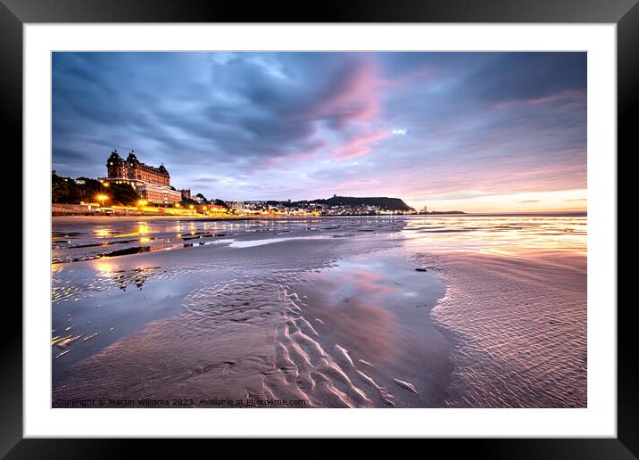 Scarborough sunrise Framed Mounted Print by Martin Williams