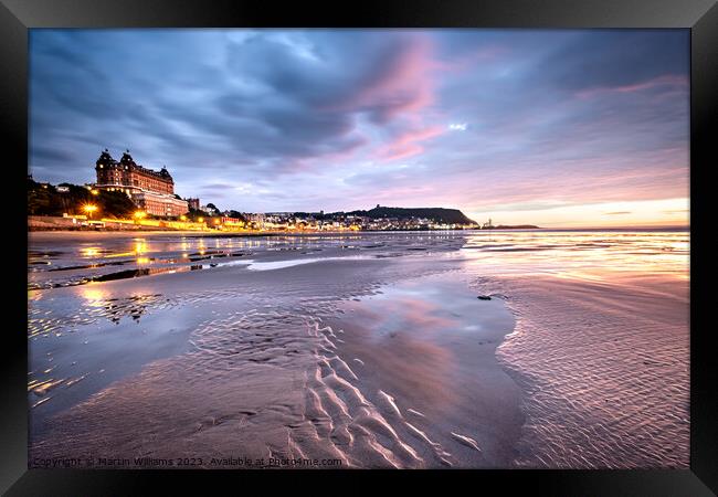 Scarborough sunrise Framed Print by Martin Williams