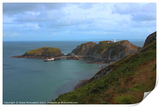 MS Oldenburg's  Arrival at Lundy Island Print by Stephen Thomas Photography 