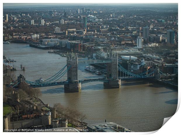 Tower Bridge  Print by Benjamin Brewty