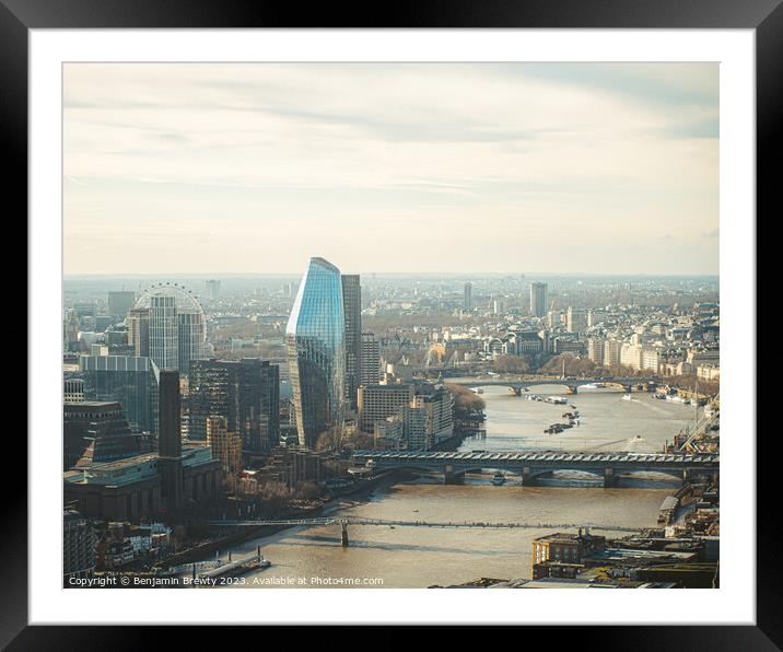 London Views  Framed Mounted Print by Benjamin Brewty