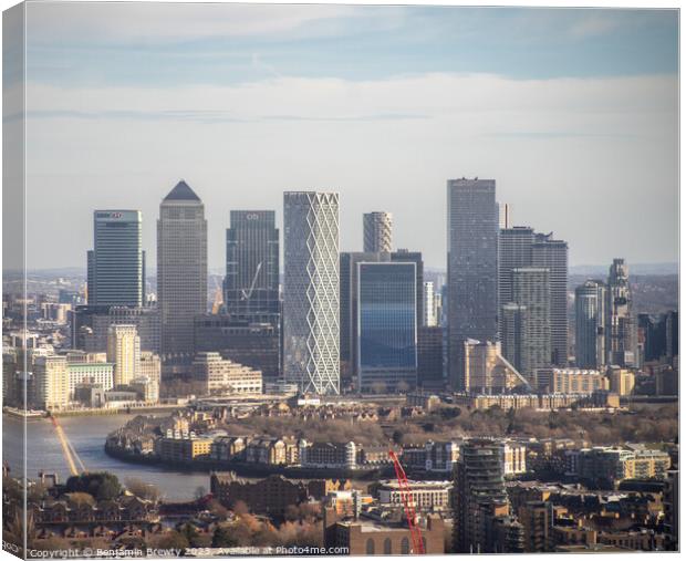 London City  Canvas Print by Benjamin Brewty