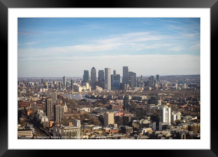 London City Views  Framed Mounted Print by Benjamin Brewty