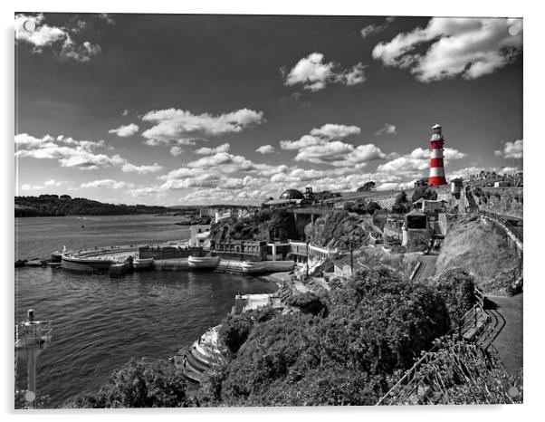 Plymouth Hoe and Waterfront  Acrylic by Darren Galpin