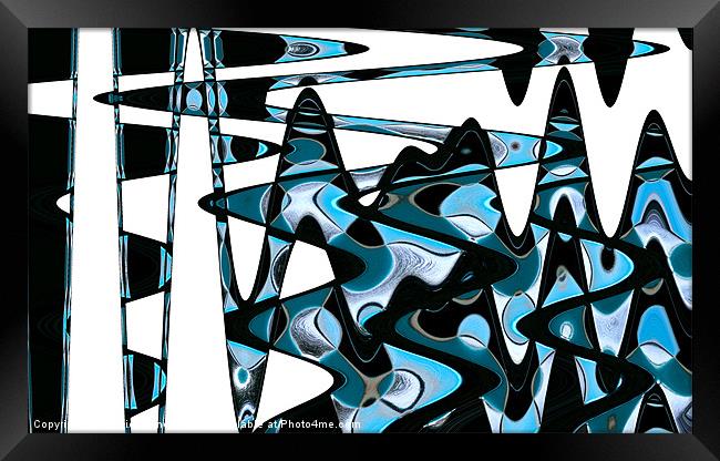 Wave Abstract II Framed Print by Natalie Kinnear
