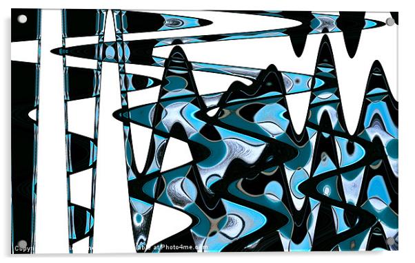 Wave Abstract II Acrylic by Natalie Kinnear