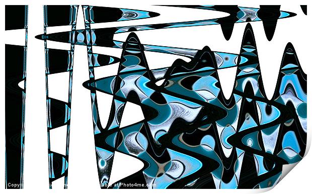 Wave Abstract II Print by Natalie Kinnear