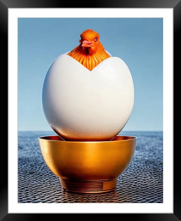 Hatching a Culinary Delight Framed Mounted Print by Roger Mechan